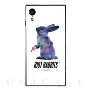 【iPhoneXR ケース】MILKBOY スクエア型 ガラスケース (Riot Rabbits WHT)