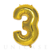 NUMBER BALLOON (GOLD3)