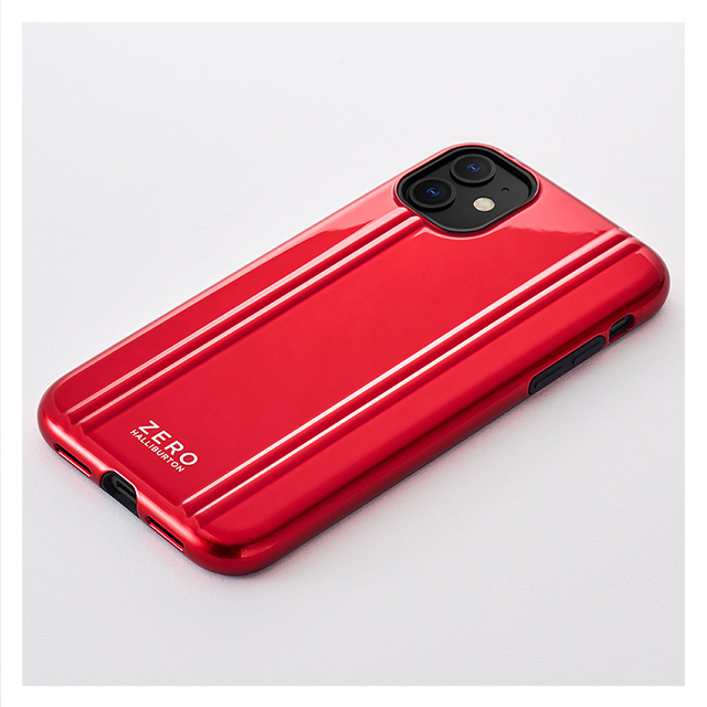 【iPhone11/XR ケース】ZERO HALLIBURTON Hybrid Shockproof case for iPhone11 (Red)サブ画像
