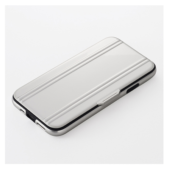 【iPhone11 Pro ケース】ZERO HALLIBURTON Hybrid Shockproof Flip case for iPhone11 Pro (Silver)サブ画像