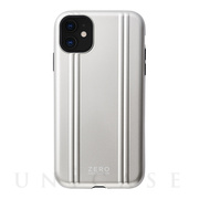 【iPhone11/XR ケース】ZERO HALLIBURTON Hybrid Shockproof case for iPhone11 (Silver)