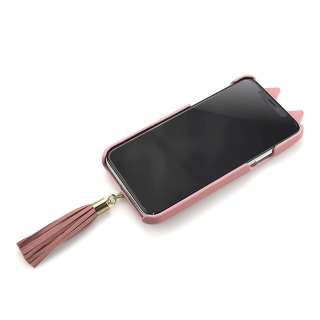 【iPhone11 Pro ケース】Tassel Tail Cat Case for iPhone11 Pro (pink)サブ画像