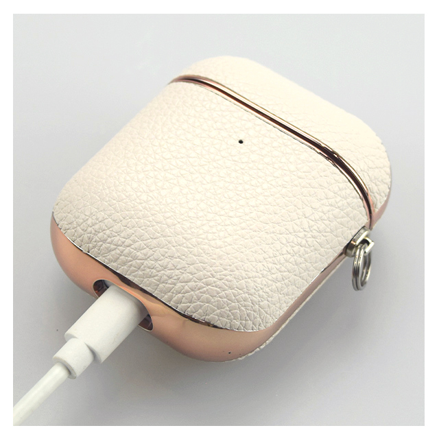 【AirPods(第2/1世代) ケース】AirPods Case（white leather）サブ画像