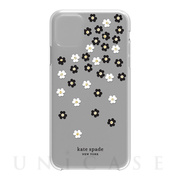 【iPhone11 Pro Max ケース】Protective Hardshell -SCATTERED FLOWERS BK/WH/GG/CL