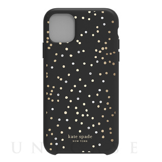 【iPhone11 ケース】Soft Touch Case -DISCO DOTS BK/GD/crystal gems/pearls