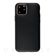 【iPhone11 ケース】100% ECO LEATHER/ECO BACK SHELL CASE (Black)
