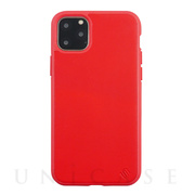 【iPhone11 Pro Max ケース】100% ECO LEATHER/ECO BACK SHELL CASE (Red)