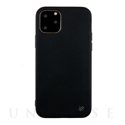 【iPhone11 Pro ケース】100% ECO LEATHER/6FT PROTECT CASE (Black)