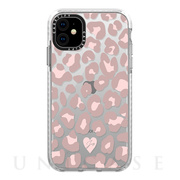 【iPhone11 ケース】Impact Case (Dusty Pink Leopard Phone Case/Frost)