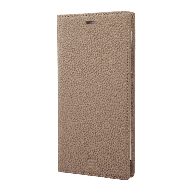 【iPhone11 Pro Max/XS Max ケース】Shrunken-Calf Leather Book Case (Taupe)サブ画像