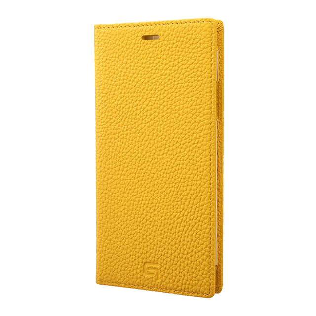 【iPhone11 Pro Max/XS Max ケース】Shrunken-Calf Leather Book Case (Yellow)サブ画像