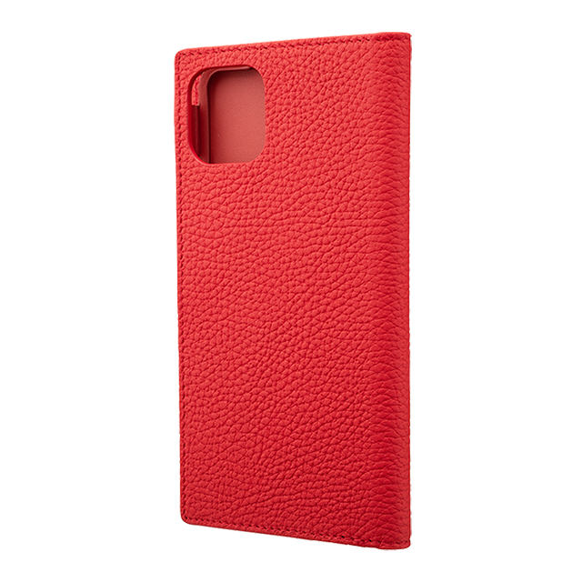 【iPhone11 Pro Max/XS Max ケース】Shrunken-Calf Leather Book Case (Red)サブ画像