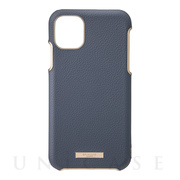 【iPhone11/XR ケース】“Shrink” PU Leather Shell Case (Navy)