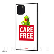 【iPhone11 Pro Max ケース】マペッツ/Care free_1/耐衝撃ハイブリッドケース KAKU (カーミット/Care free_1)