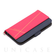 【iPhone11 Pro ケース】ダブルフリップカバー スクエア型 (ピンク)