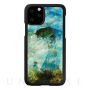 【iPhone11 Pro ケース】天然貝ケース (散歩、日傘をさす女)