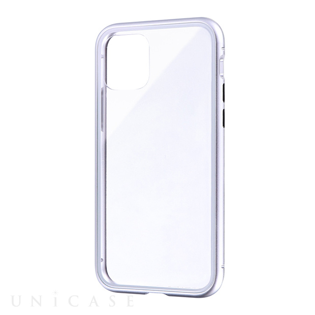 【iPhone11 Pro ケース】SHELL GLASS Aluminum (シルバー)
