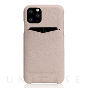 【iPhone11 Pro ケース】Full Grain Leather Back Case (Light Cream)