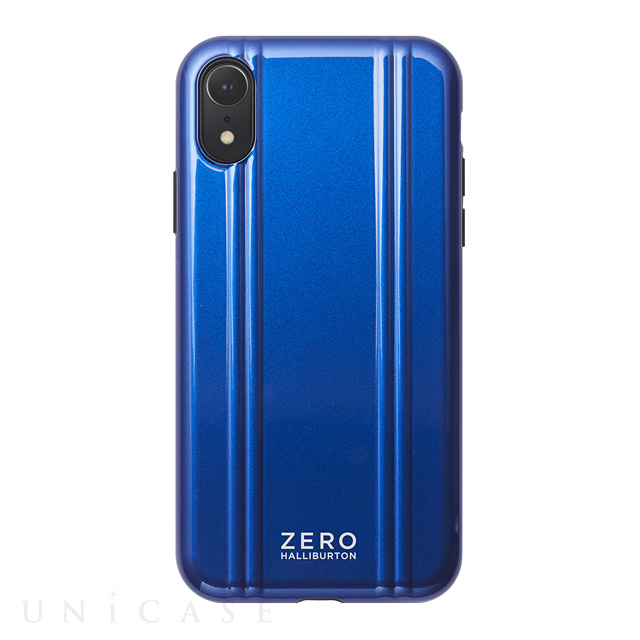 【アウトレット】【iPhoneXR ケース】ZERO HALLIBURTON Hybrid Shockproof case for iPhoneXR (Blue)