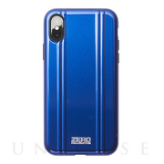 【アウトレット】【iPhoneXS ケース】ZERO HALLIBURTON Hybrid Shockproof case for iPhoneXS (Blue)