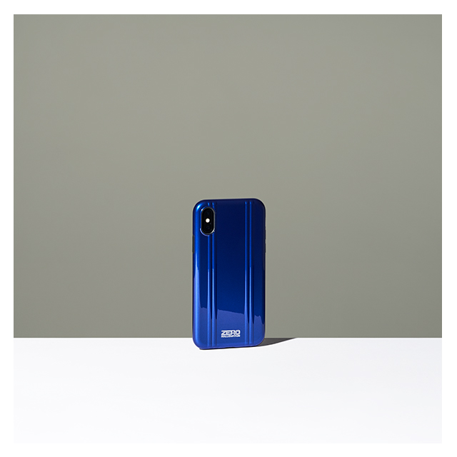 【アウトレット】【iPhoneXS ケース】ZERO HALLIBURTON Hybrid Shockproof case for iPhoneXS (Blue)サブ画像