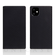 【iPhone11 ケース】Carbon Leather Case (Black)