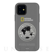 【iPhone11 ケース】Global Seal Metal-Deco Case (グレー)