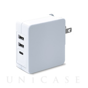 USB電源アダプタ 5.4A (USB-A×2/USB-C×1) ホワイト