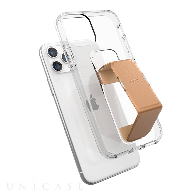 【iPhone11/XR ケース】CLEAR GRIPCASE FOUNDATION (CLEAR/ROSE GOLD)