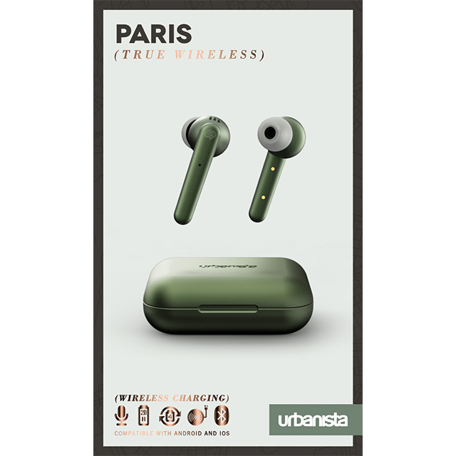 【完全ワイヤレスイヤホン】Paris True Wireless (Olive Green - Green)サブ画像