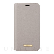 【iPhoneXS/X ケース】“Shrink” PU Leather Book Case (Greige)