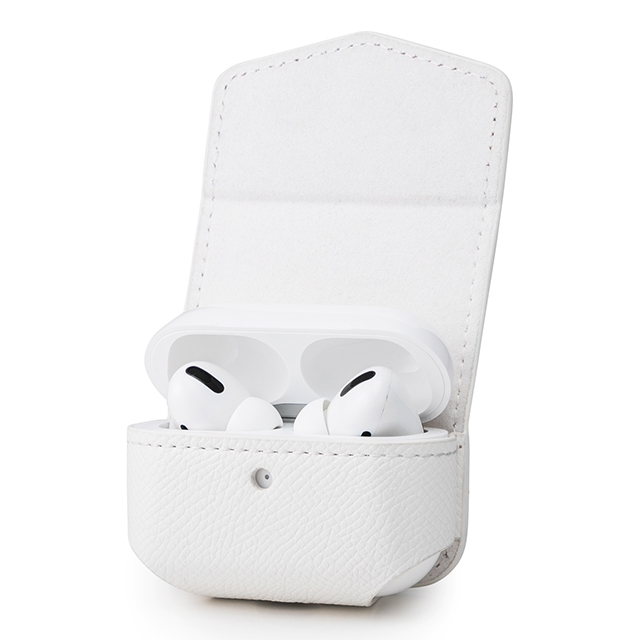 【AirPods Pro(第1世代)/AirPods(第3世代) ケース】“EURO Passione” PU Leather Case (Greige)サブ画像