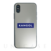 【iPhoneXS/X ケース】KANGOL MIRROR BOX LOGO (NVY)