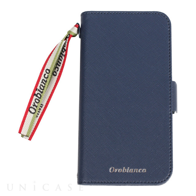 【iPhone11 Pro ケース】“サフィアーノ調” PU Leather Book Type Case (ブルー)