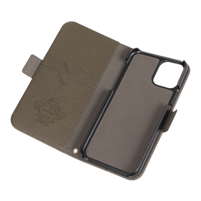 【iPhone11 Pro ケース】“サフィアーノ調” PU Leather Book Type Case (グリーン)サブ画像