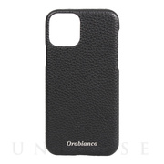 【iPhone11 Pro ケース】“シュリンク” PU Leather Back Case (ブラック)
