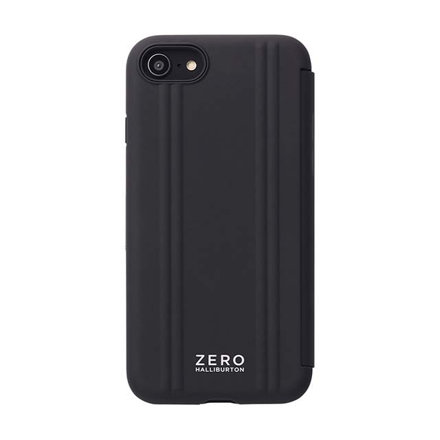 【iPhoneSE(第3/2世代)/8/7 ケース】ZERO HALLIBURTON Hybrid Shockproof Flip Case for iPhoneSE(第2世代) (Black)サブ画像