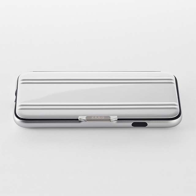 【iPhoneSE(第3/2世代)/8/7 ケース】ZERO HALLIBURTON Hybrid Shockproof Flip Case for iPhoneSE(第2世代) (Silver)goods_nameサブ画像