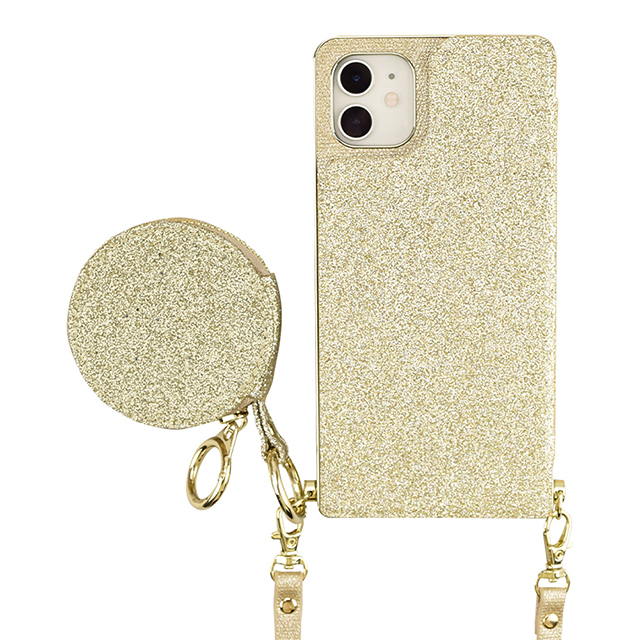 【iPhone11/XR ケース】Cross Body Case Glitter Series for iPhone11 (prism gold)goods_nameサブ画像