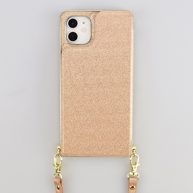 【iPhone11/XR ケース】Cross Body Case Glitter Series for iPhone11 (coral copper)goods_nameサブ画像