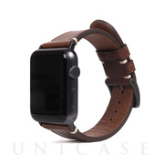 【Apple Watch バンド 41/40/38mm】Italian Buttero Leather (ブラウン) for Apple Watch SE(第2/1世代)/Series9/8/7/6/5/4/3/2/1