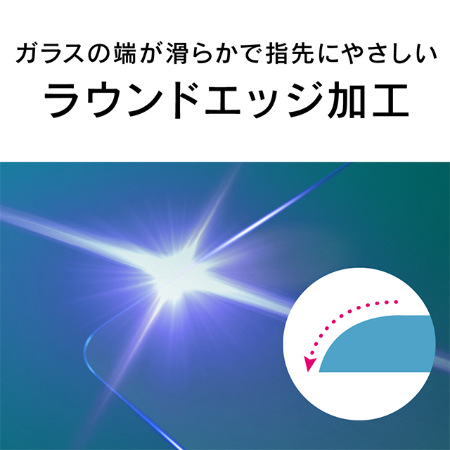 【iPhoneSE(第3/2世代)/8/7/6s/6 フィルム】ブルーライト低減 画面保護強化ガラスサブ画像