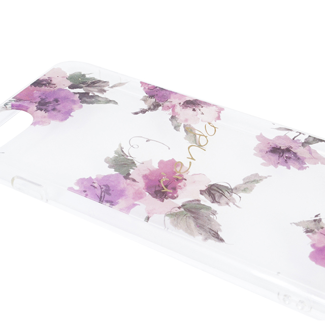 【iPhoneSE(第3/2世代)/8/7/6s/6 ケース】rienda TPUクリア インモールドケース (Parm Flower)サブ画像