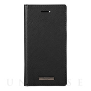 【iPhoneSE(第3/2世代)/8/7/6s/6 ケース】“EURO Passione” PU Leather Book Case (Black)
