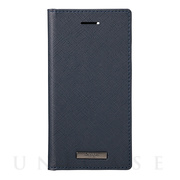 【iPhoneSE(第3/2世代)/8/7/6s/6 ケース】“EURO Passione” PU Leather Book Case (Navy)