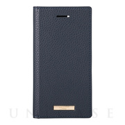 【iPhoneSE(第3/2世代)/8/7/6s/6 ケース】“Shrink” PU Leather Book Case (Navy)