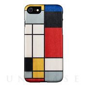 【iPhoneSE(第3/2世代)/8/7 ケース】天然木ケース (Mondrian wood)