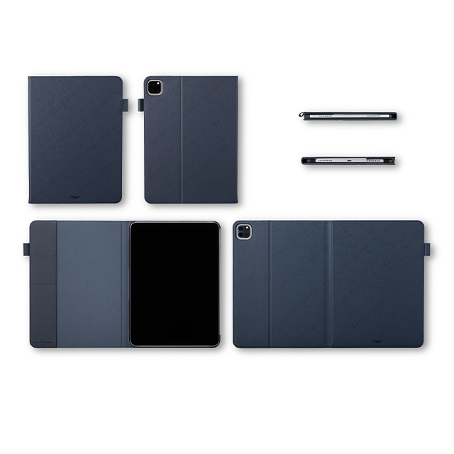 【iPad Pro(11inch)(第3/2世代) ケース】“EURO Passione” Book PU Leather Case (Black)サブ画像