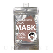 デザイナーズパックマスク[冷感（涼感）･抗菌･防臭･360度ストレッチ性能付き] メンズ (オレンジ)