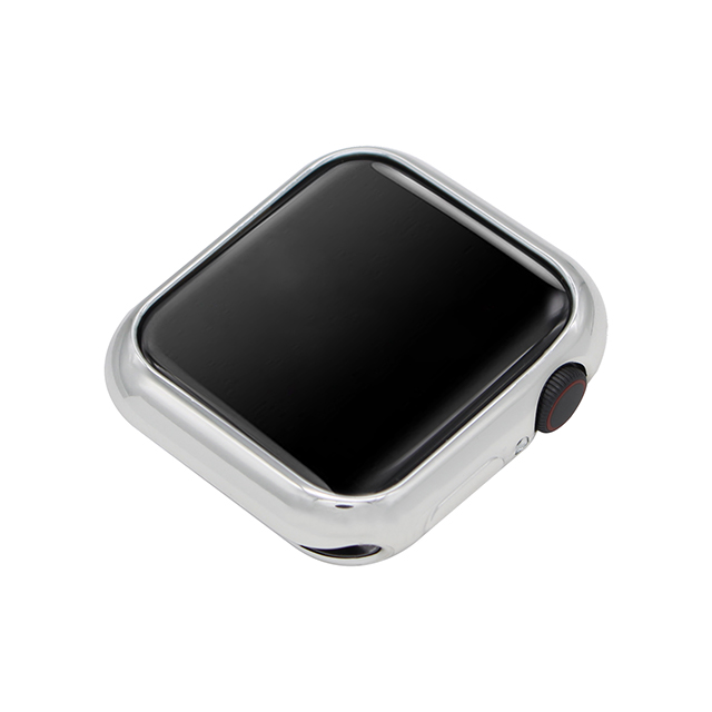 【Apple Watch ケース 44mm】メタリックソフトケース (シルバー) for Apple Watch SE(第2/1世代)/Series6/5/4サブ画像